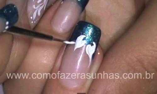 unhas decoradas francesinha 45