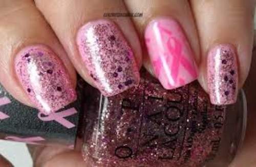 Outubro Rosa - inspiração para unhas decoradas