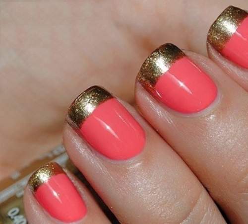  Unhas Decoradas Douradas  11