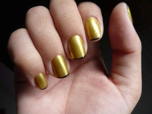  Unhas Decoradas Douradas   20