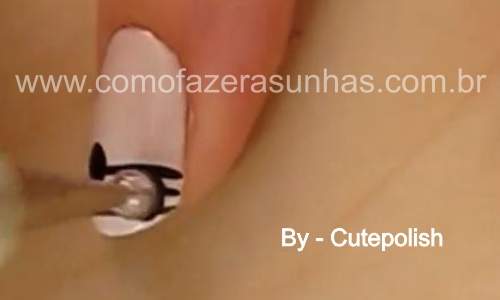 Unhas Decoradas com Notas Musicais – Passo a Passo - 08