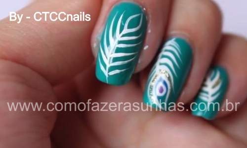 Unhas Decoradas com Penas – Passo a Passo - 18
