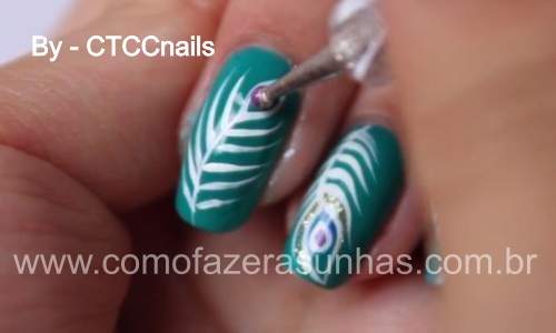 Unhas Decoradas com Penas – Passo a Passo - 19