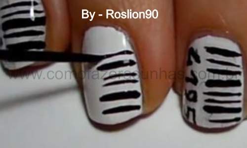 Unhas com código de barra - passo a passo - 07