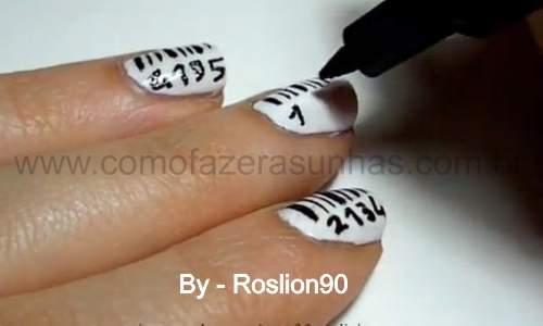 Unhas com código de barra - passo a passo - 08