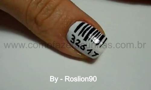 Unhas com código de barra - passo a passo - 10