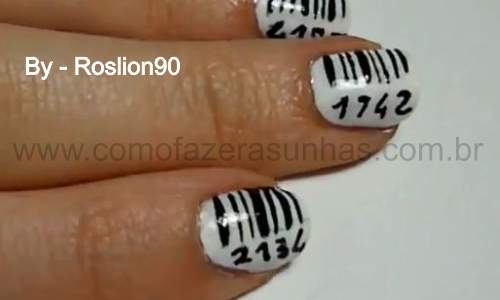 Unhas com código de barra - passo a passo - 11