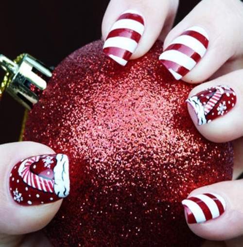 Unhas Decoradas Para o Natal - Fotos e Modelos - 28