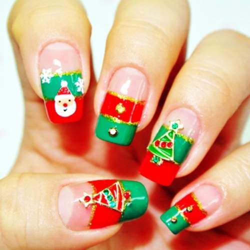 Unhas  Para o Natal - Fotos e Modelos - 40