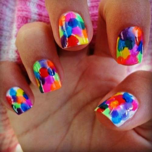 Unhas decoradas Coloridas - 03