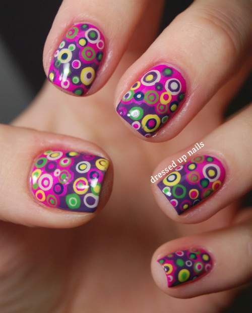 Unhas decoradas Coloridas - 05
