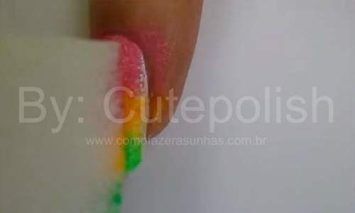 Unhas Coloridas Animal Print - Passo a Passo - 07