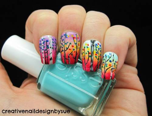 Unhas decoradas Coloridas - 08