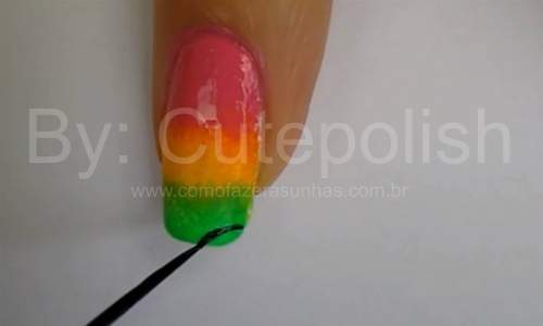 Unhas Coloridas Animal Print - Passo a Passo - 11