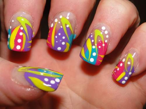 Unhas decoradas Coloridas - 12