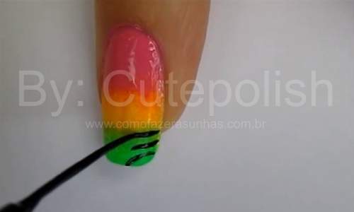 Unhas Coloridas Animal Print - Passo a Passo - 13