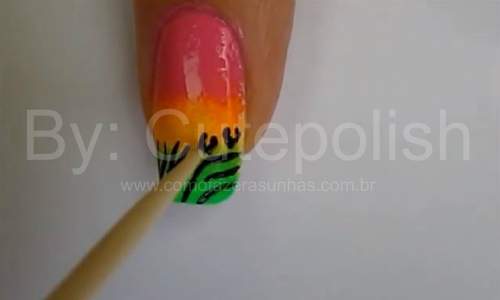 Unhas Coloridas Animal Print - Passo a Passo - 21