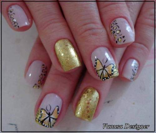 Unhas Decoradas Borboletas - 13