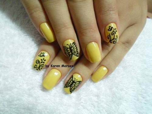 Unhas Decoradas  Borboletas - 15