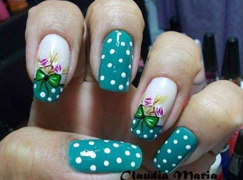 unhas decoradas com rosas - 26