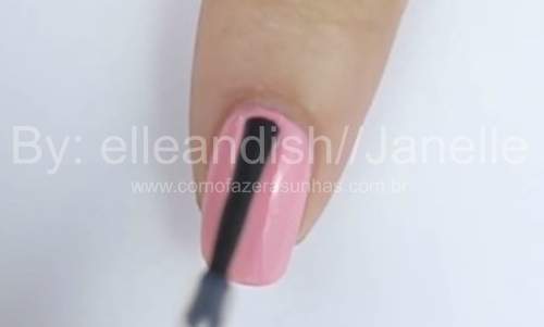 unhas decoradas com corações coloridos - passo a passo 02