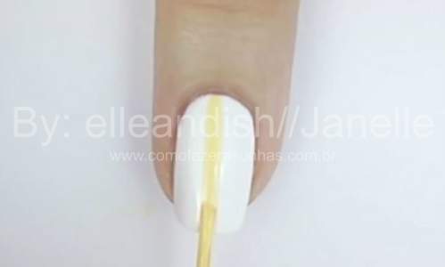 unhas decoradas com corações coloridos - passo a passo 11