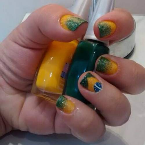 Unhas Copa do mundo 2014 br1