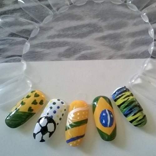 Unhas Copa do mundo 2014 br2