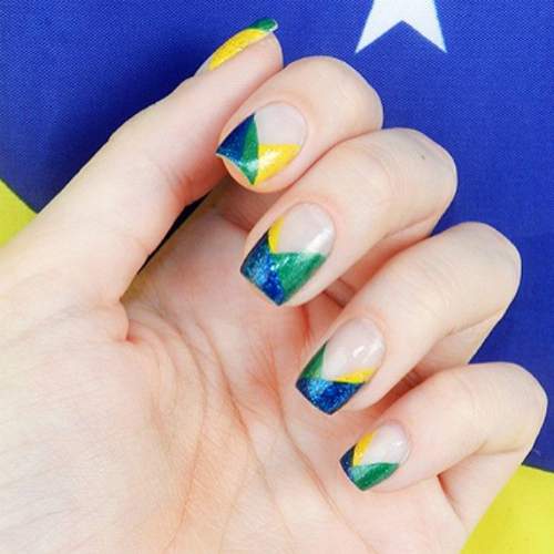 Unhas Copa do mundo 2014 br3