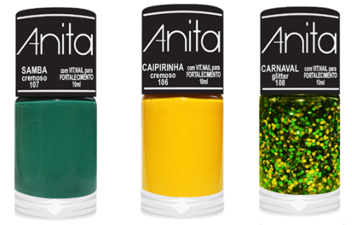 Esmalte para Copa do Mundo 2014 - anita copa do mundo