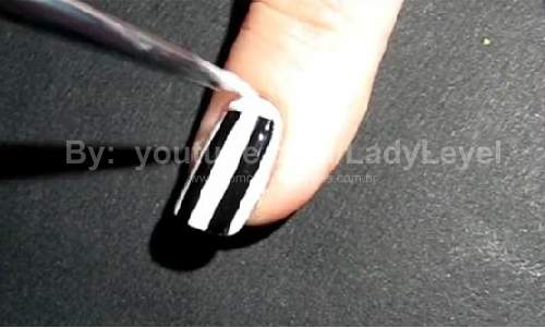 Unhas Pied de poule inverno 2014 – Passo a Passo 6