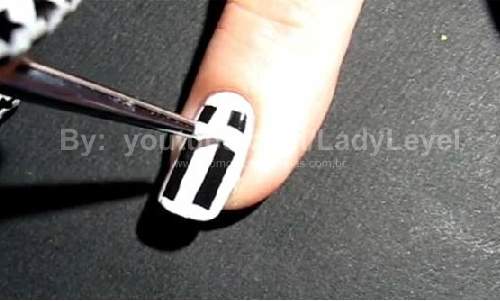 Unhas Pied de poule inverno 2014 – Passo a Passo 9