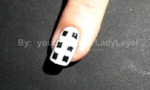 Unhas Pied de poule inverno 2014 – Passo a Passo 11