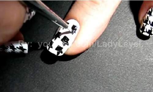 Unhas Pied de poule inverno 2014 – Passo a Passo 19