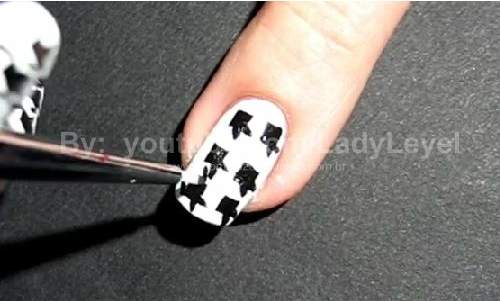 Unhas Pied de poule inverno 2014 – Passo a Passo 18