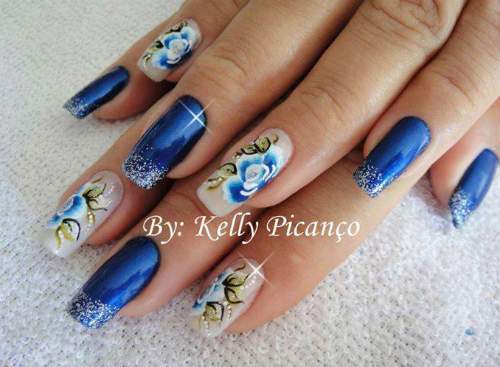 Modelos de unhas decoradas 2014 - Fotos, Tendências e Passo a passo 01