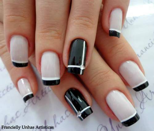 Modelos de unhas decoradas 2014 - Fotos, Tendências e Passo a passo 05