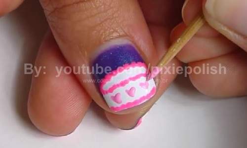 Unhas Decoradas de Aniversário - Passo a Passo 09