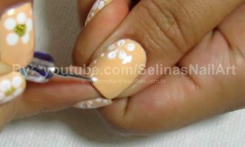 Unhas Decoradas com Flores Simples - Passo a Passo 20