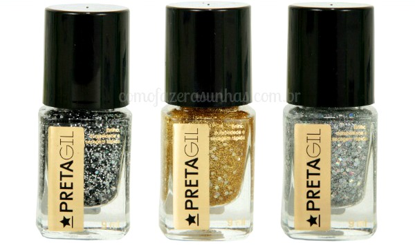 Esmaltes: Coleção esmaltes Preta Gil - glitters