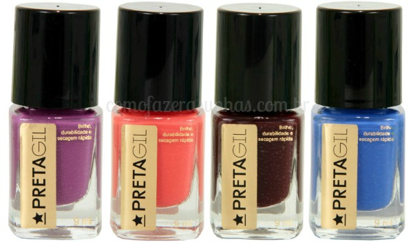 Esmaltes: Coleção esmaltes Preta Gil - cremosos