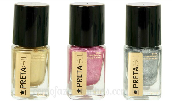 Esmaltes: Coleção esmaltes Preta Gil - cromado