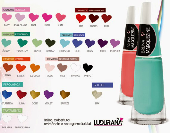Esmaltes: Coleção Bruna Marquezine - Ludurana - 02