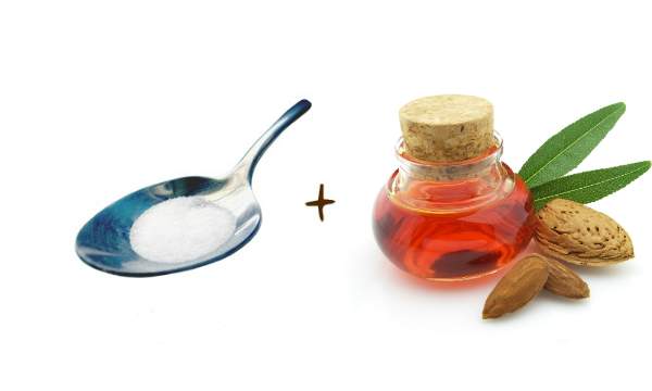 Como fazer um creme esfoliante para os pés - açúcar + óleo de amêndoas