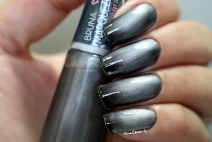 Esmalte Ludurana Degradê by Bruna Marquezine  - Cinza Black