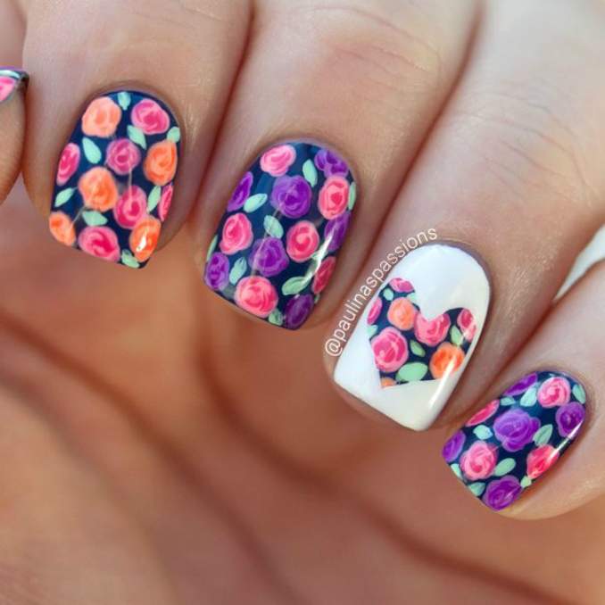 100 Unhas Decorada - As melhores fotos para se inspirar 41