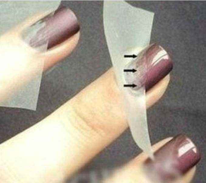 Como fazer unhas da Giovanna Antonelli - francesinha diagonal - passo a passo 02