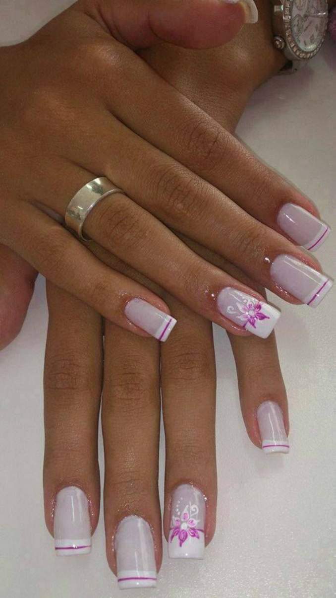 Unhas decoradas francesinha 11