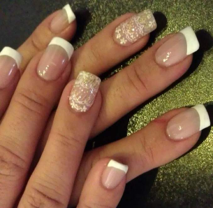 Unhas francesinha decoradas 14