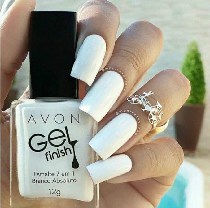 esmaltes para o verão 2016 - Branco Absoluto da  Avon Gel Finish